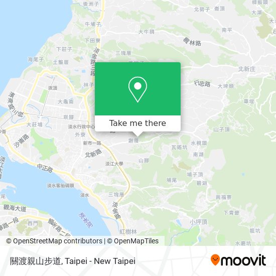 關渡親山步道地圖