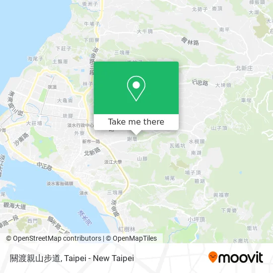 關渡親山步道 map