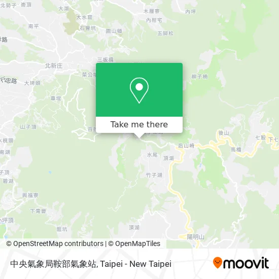 中央氣象局鞍部氣象站 map