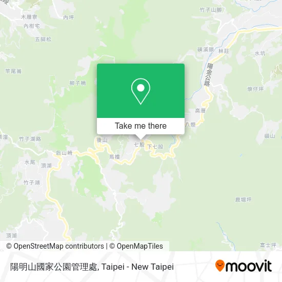 陽明山國家公園管理處地圖