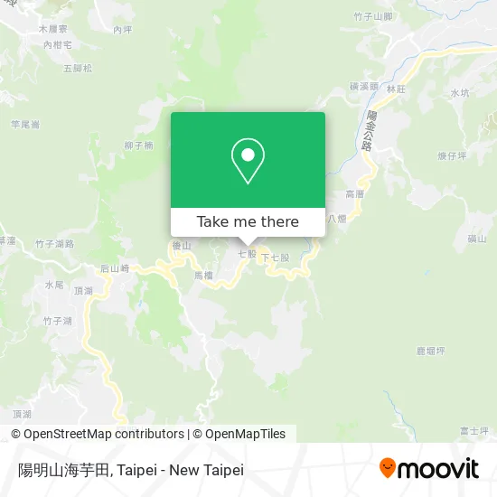 陽明山海芋田 map
