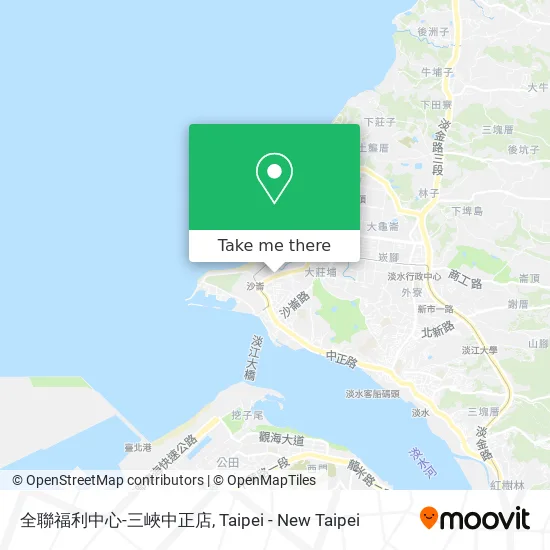 全聯福利中心-三峽中正店地圖