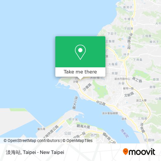 淡海站 map