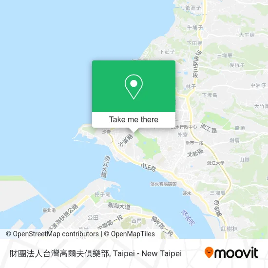 財團法人台灣高爾夫俱樂部地圖