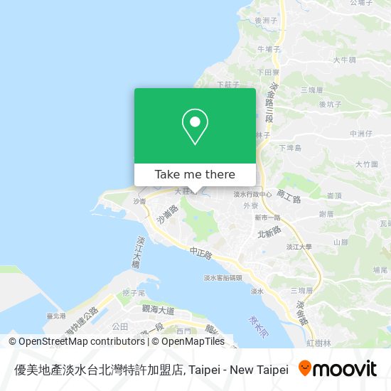 優美地產淡水台北灣特許加盟店 map