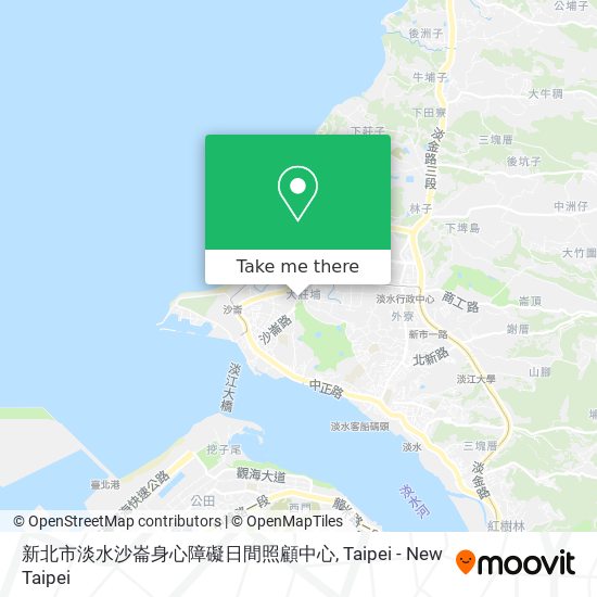 新北市淡水沙崙身心障礙日間照顧中心地圖