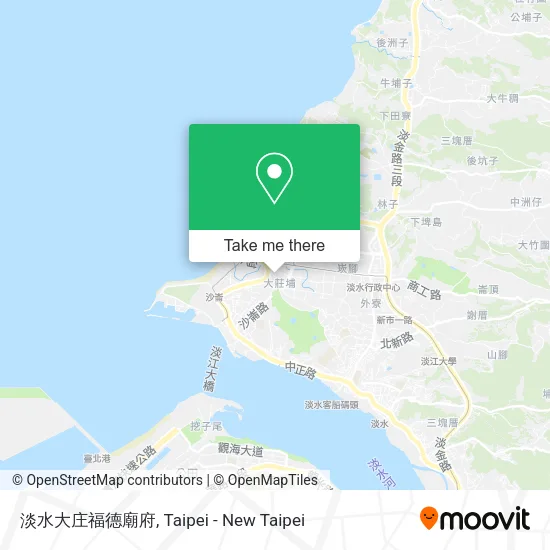 淡水大庄福德廟府地圖