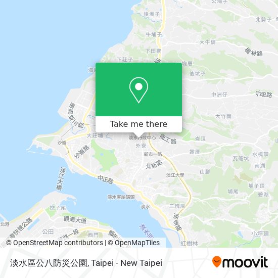 淡水區公八防災公園地圖