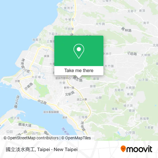 國立淡水商工地圖