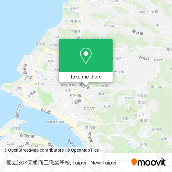 國立淡水高級商工職業學校地圖