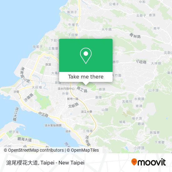 滬尾櫻花大道 map