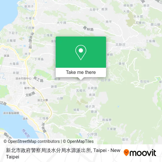 新北市政府警察局淡水分局水源派出所地圖