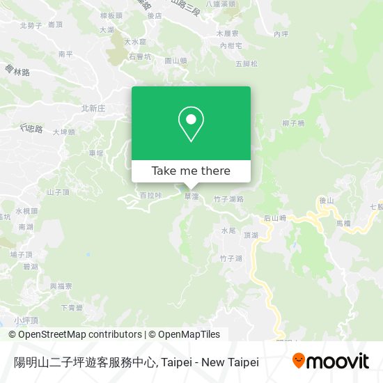陽明山二子坪遊客服務中心 map