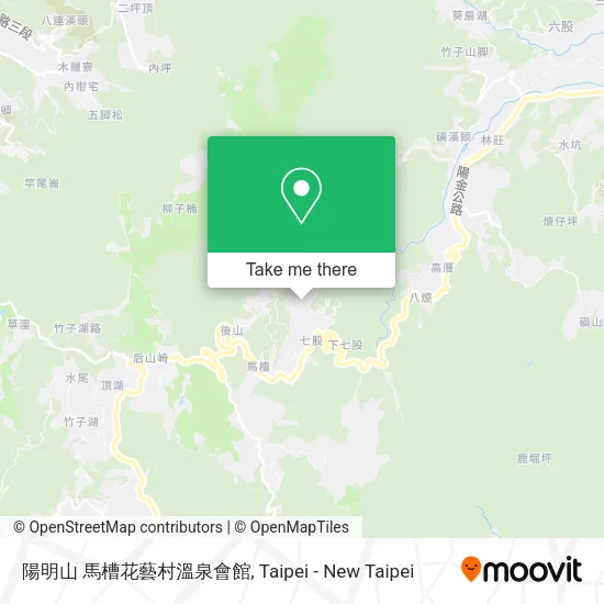 陽明山 馬槽花藝村溫泉會館地圖