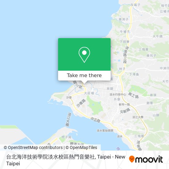 台北海洋技術學院淡水校區熱門音樂社 map