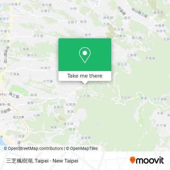 三芝楓樹湖 map