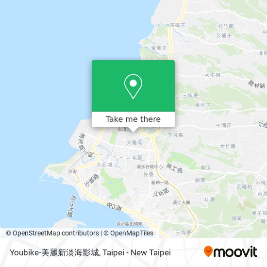 Youbike-美麗新淡海影城 map