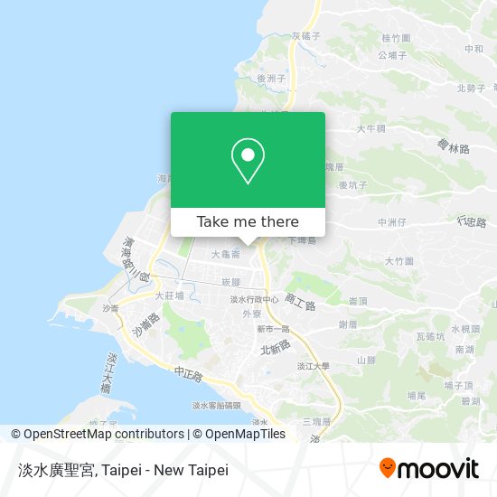 淡水廣聖宮 map