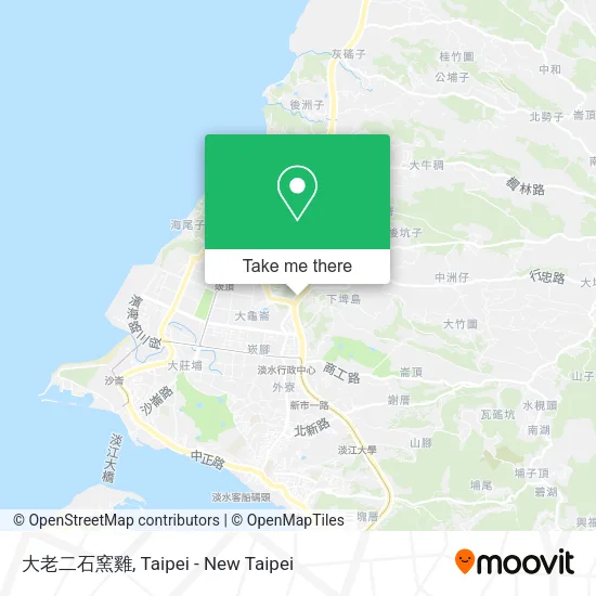 大老二石窯雞地圖