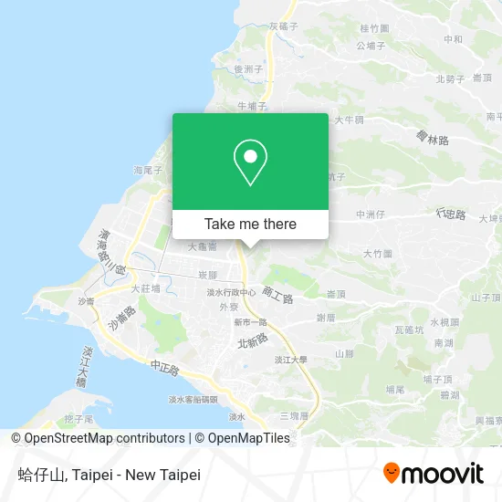 蛤仔山 map