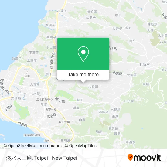 淡水大王廟地圖