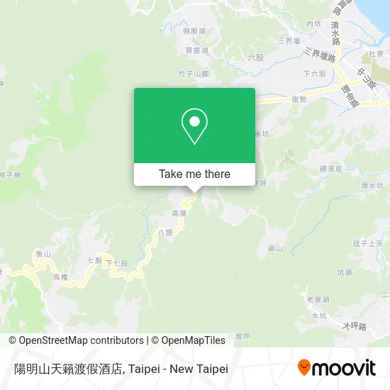 陽明山天籟渡假酒店地圖