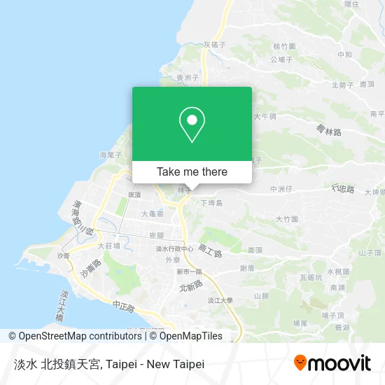 淡水 北投鎮天宮地圖