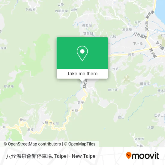 八煙溫泉會館停車場 map