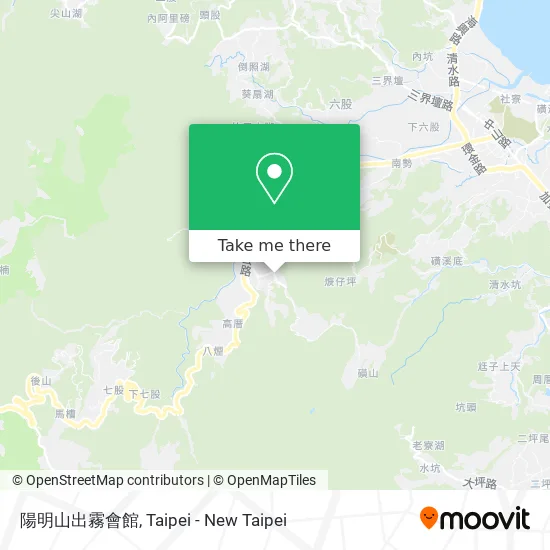 陽明山出霧會館地圖