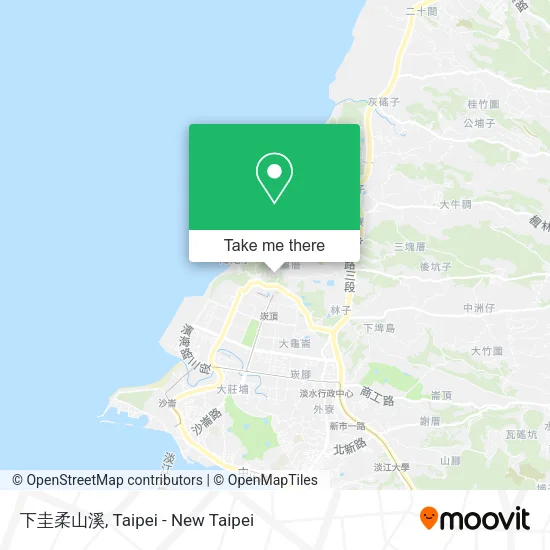 下圭柔山溪 map
