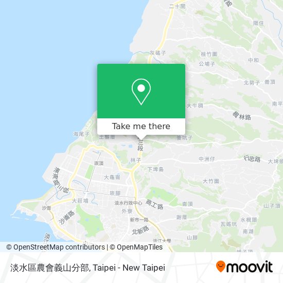 淡水區農會義山分部 map