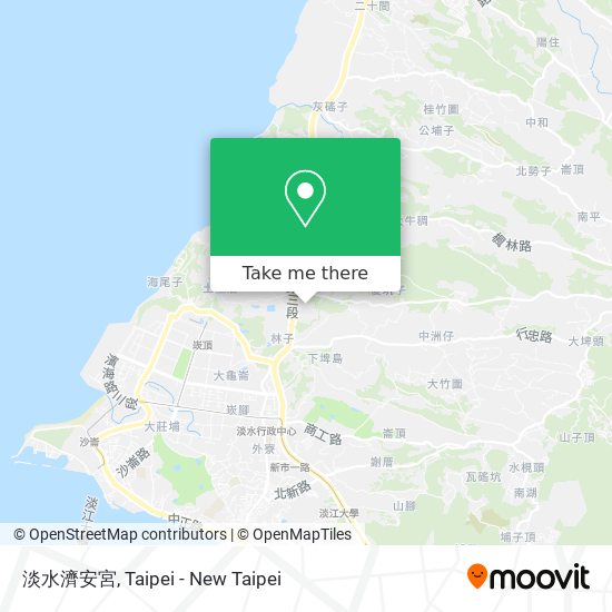 淡水濟安宮 map