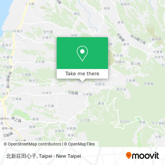 北新莊田心子地圖