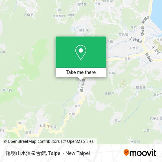 陽明山水溫泉會館地圖