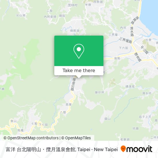 富洋 台北陽明山・攬月溫泉會館 map