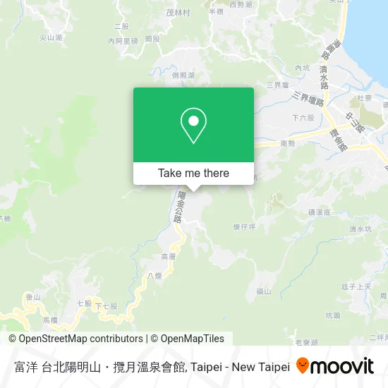 富洋 台北陽明山・攬月溫泉會館地圖