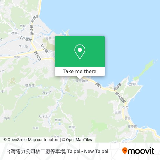 台灣電力公司核二廠停車場 map