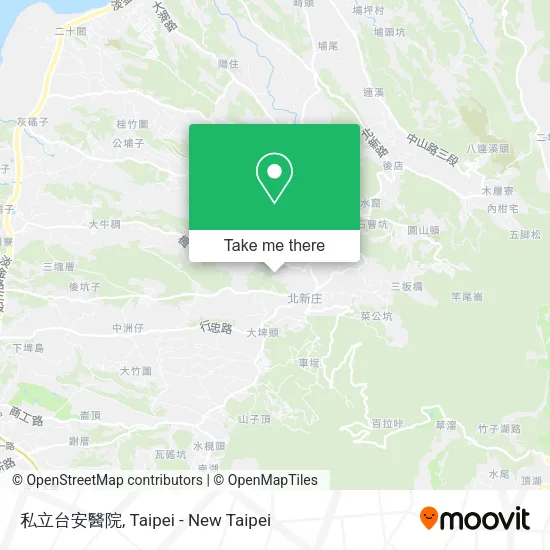 私立台安醫院地圖