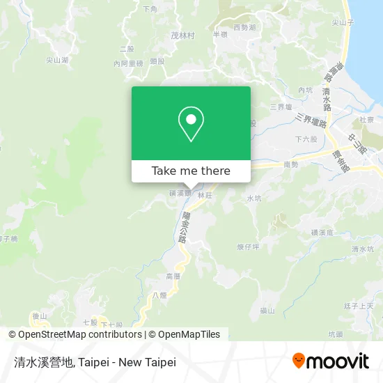 清水溪營地地圖