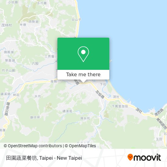 田園蔬菜餐坊地圖