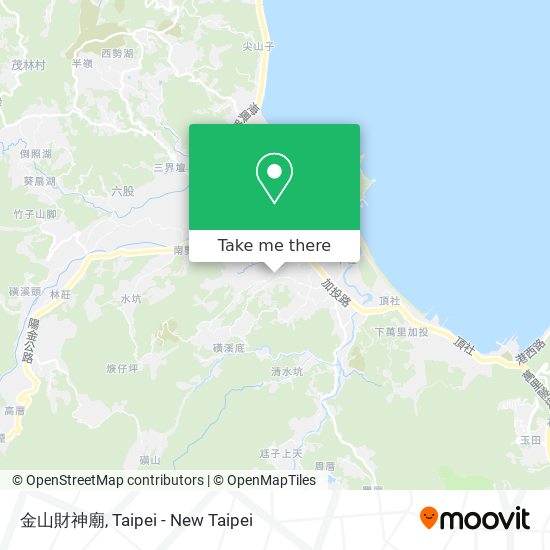 金山財神廟地圖
