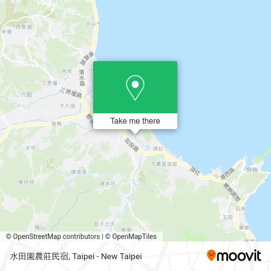 水田園農莊民宿地圖