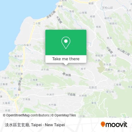 淡水區玄玄廟 map