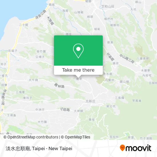 淡水忠順廟 map