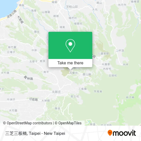 三芝三板橋地圖