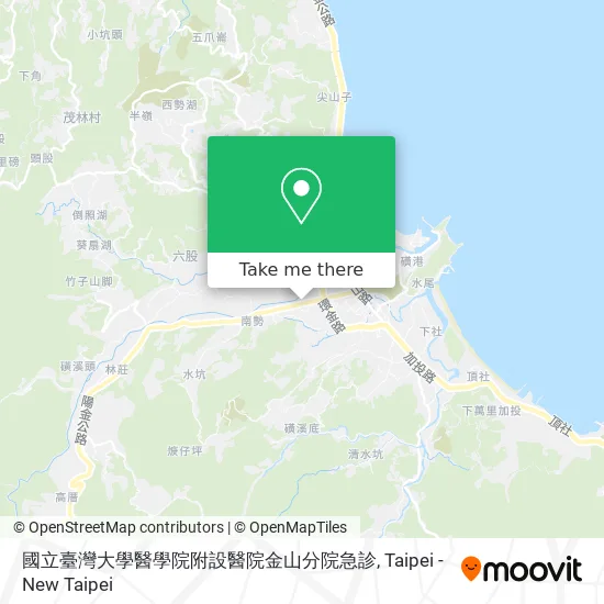 國立臺灣大學醫學院附設醫院金山分院急診 map