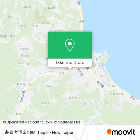 基隆客運金山站 map