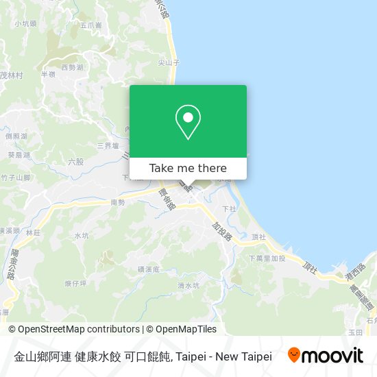 金山鄉阿連 健康水餃 可口餛飩地圖