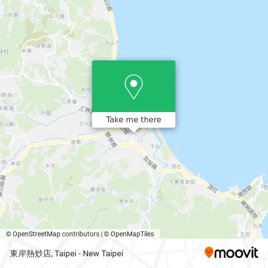 東岸熱炒店地圖