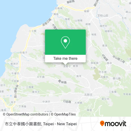 市立中泰國小圖書館地圖